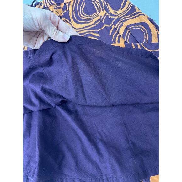 Y2K Boho Skirt Beaded Drawstring Tribal Twee 2006 Cotton Lined Vintage Size 4 - Picture 5 of 8